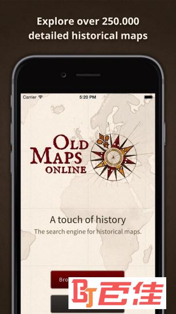 旧地图触摸历史