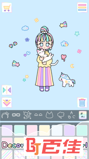 粉彩女孩