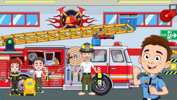 我的小镇消防员游戏