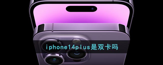 iphone14plus支持双卡双待吗